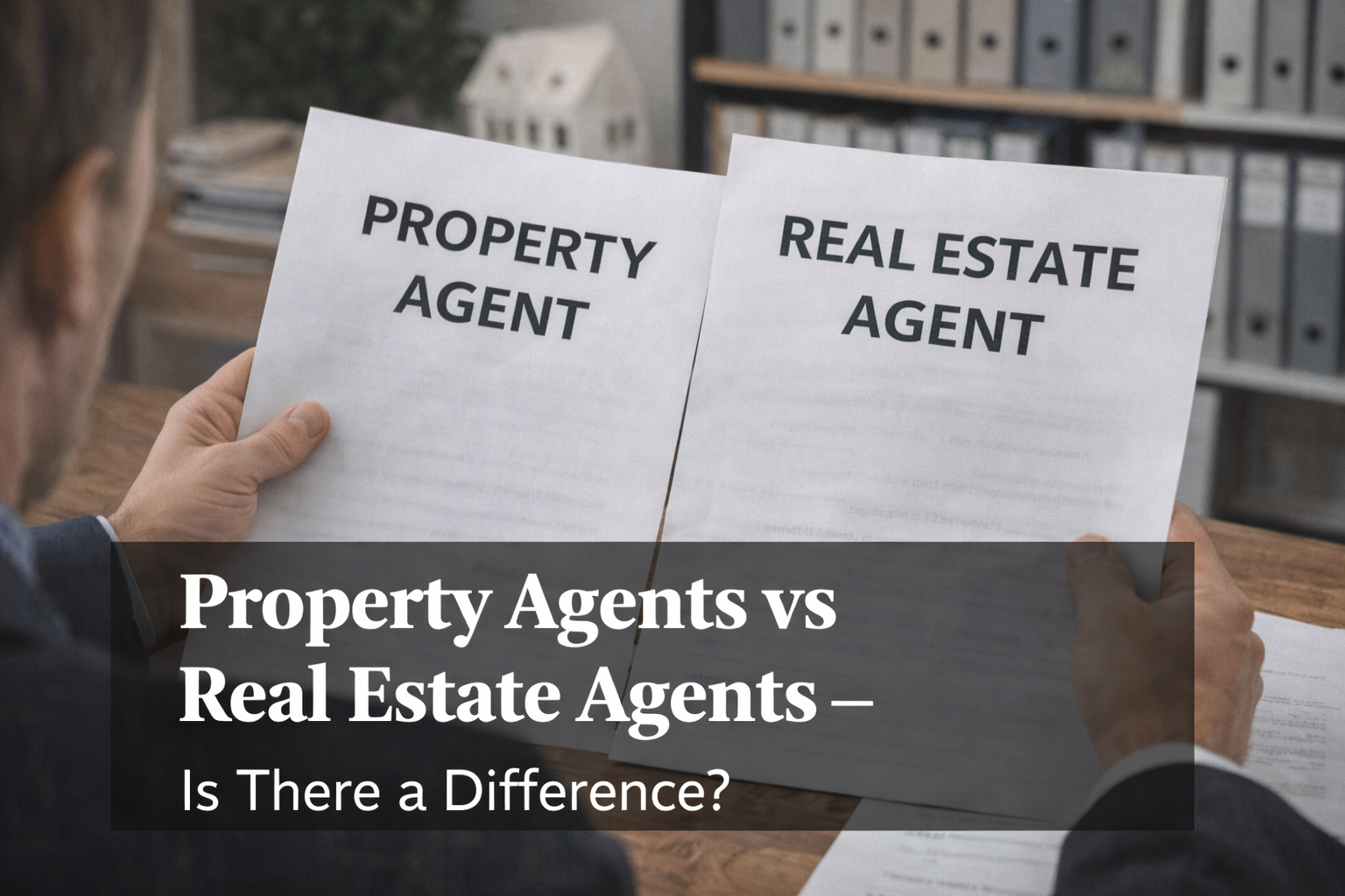 A picture showing Property Agents vs Real Estate Agents – Is There a Difference?