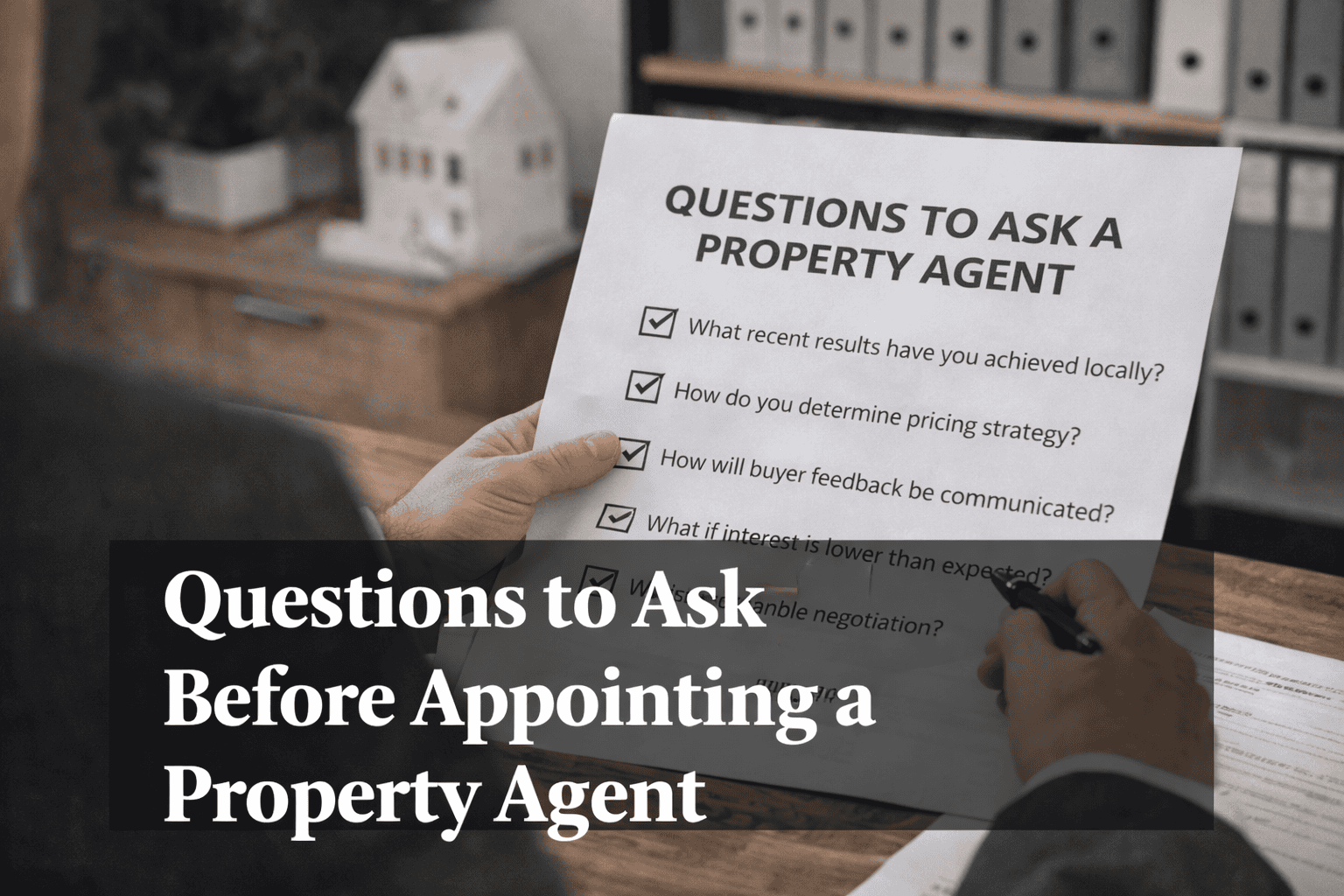 questions to ask a real estate agent before taking on their services