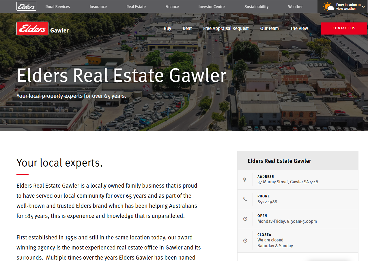 real estate agents in gawler elders