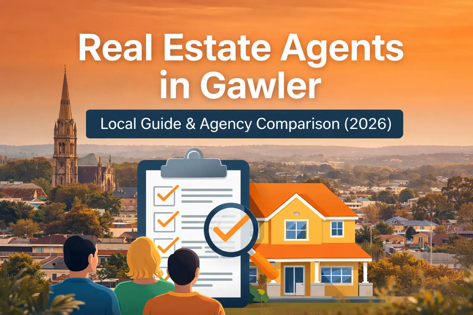 Comparison guide to real estate agents in Gawler showing local agencies and property market overview