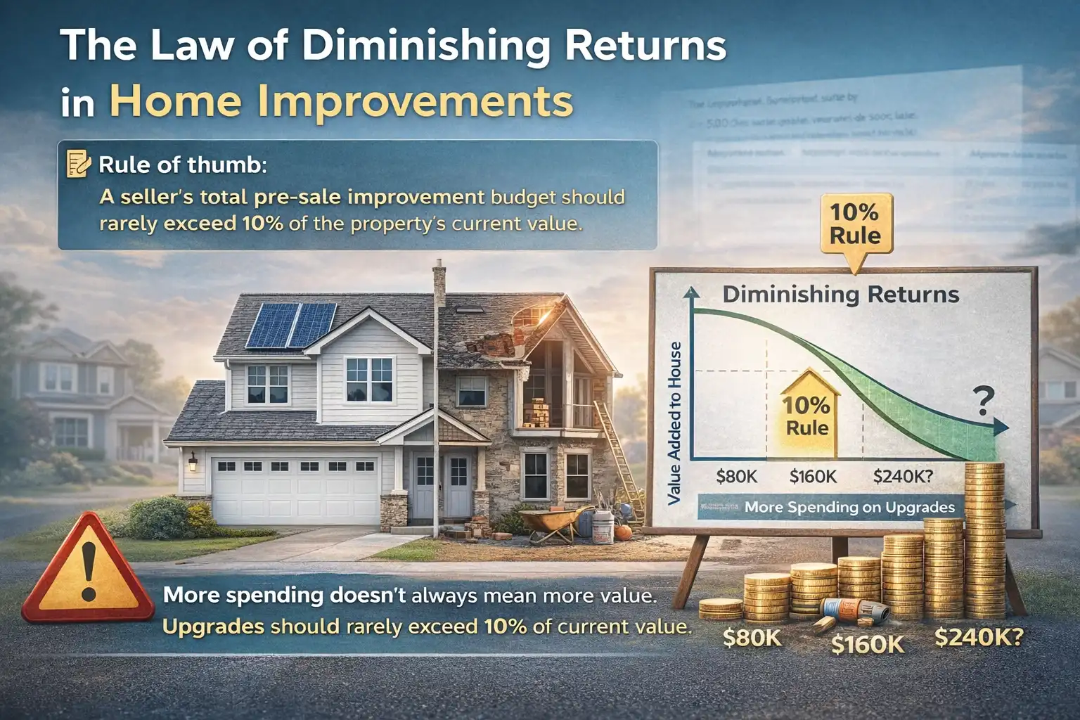 The law of diminishing returns in home improvements image