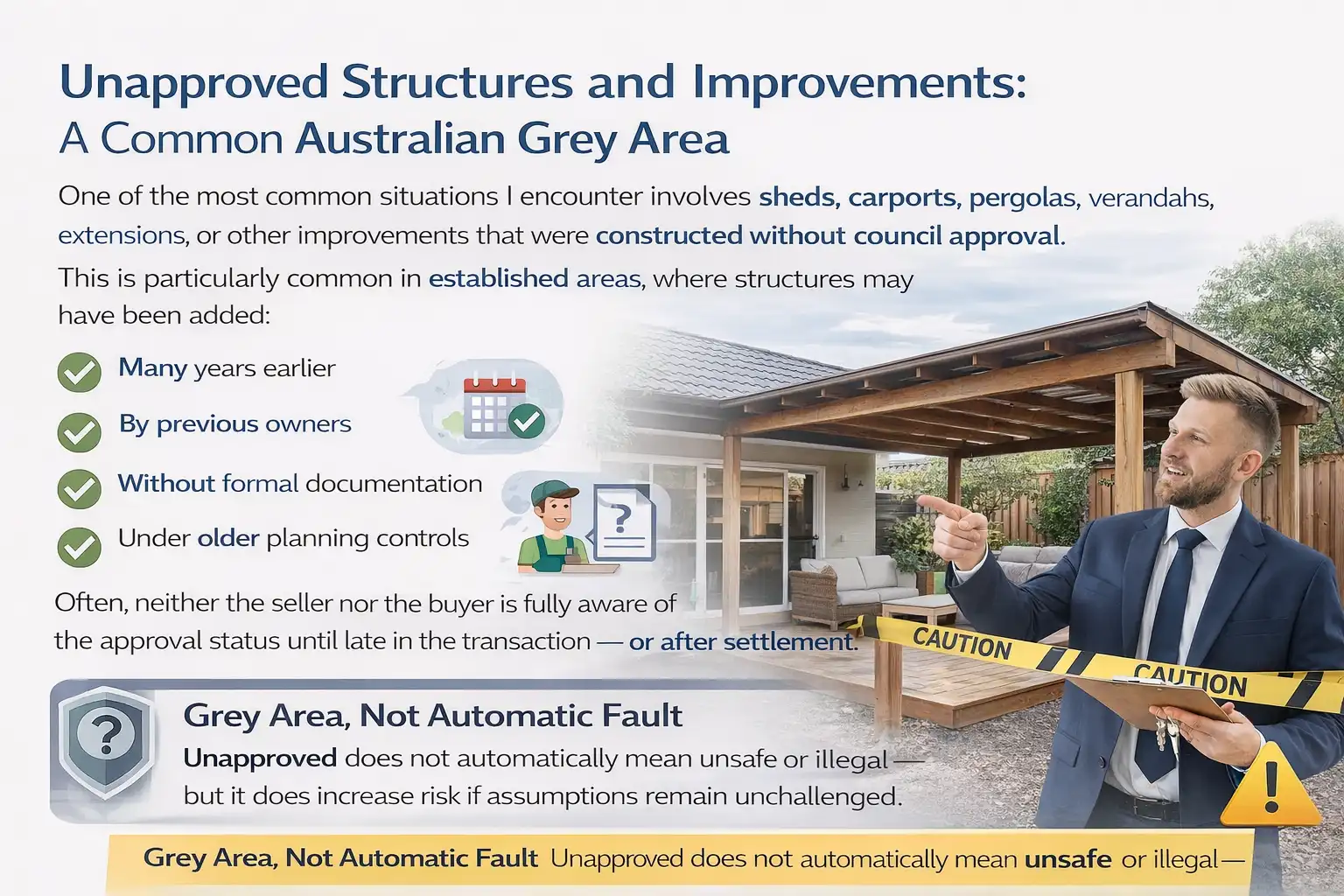 Unapproved Structures and Improvements: A Common Australian Grey Area