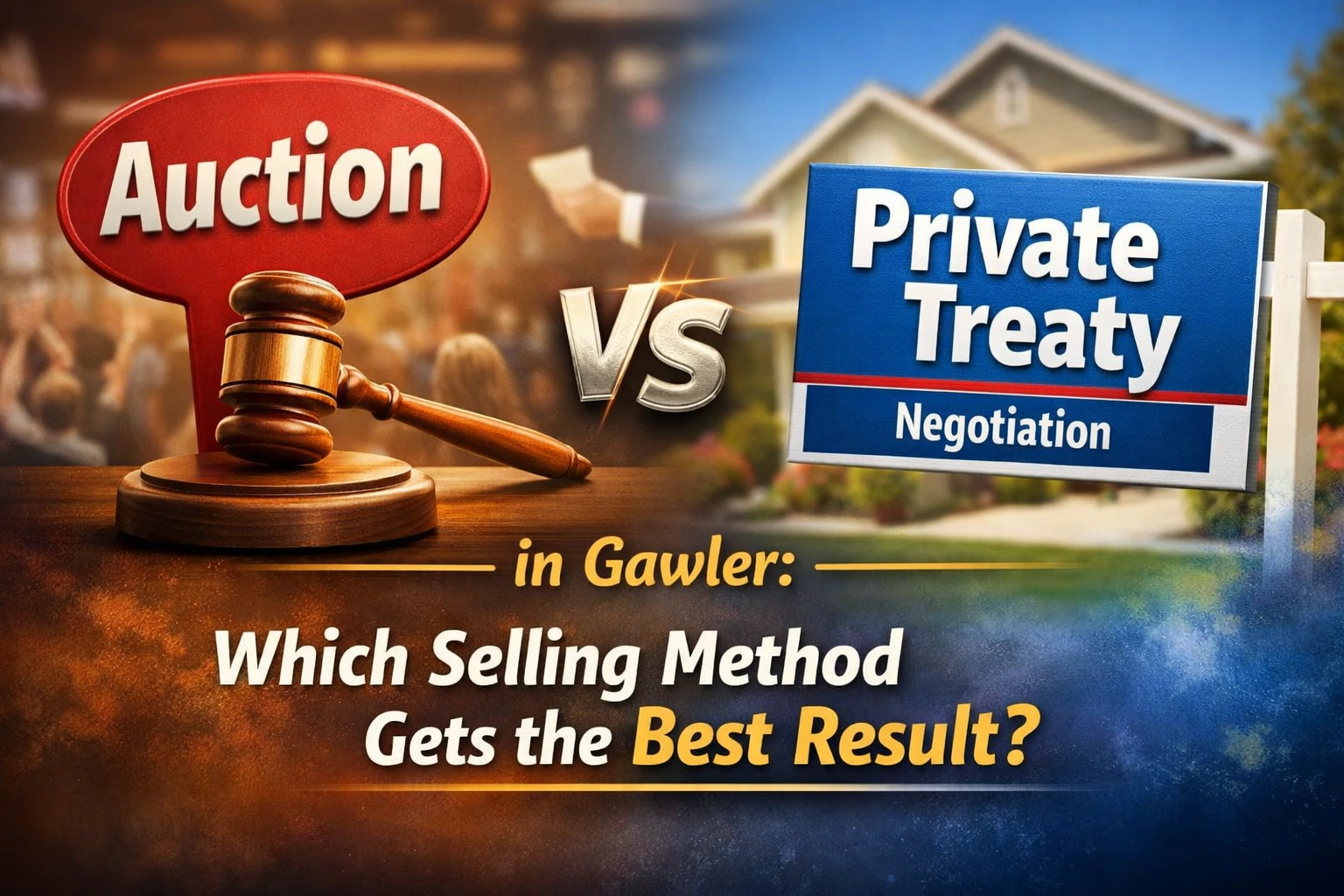 Auction vs Private Treaty in Gawler Which Selling Method Gets the Best Result
