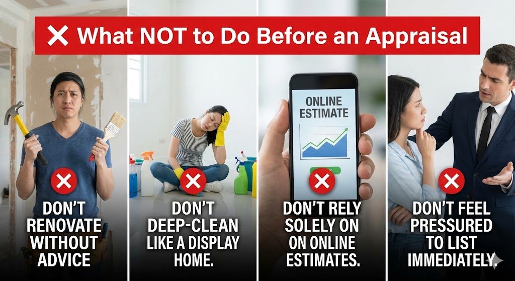 What NOT to Do Before a property Appraisal