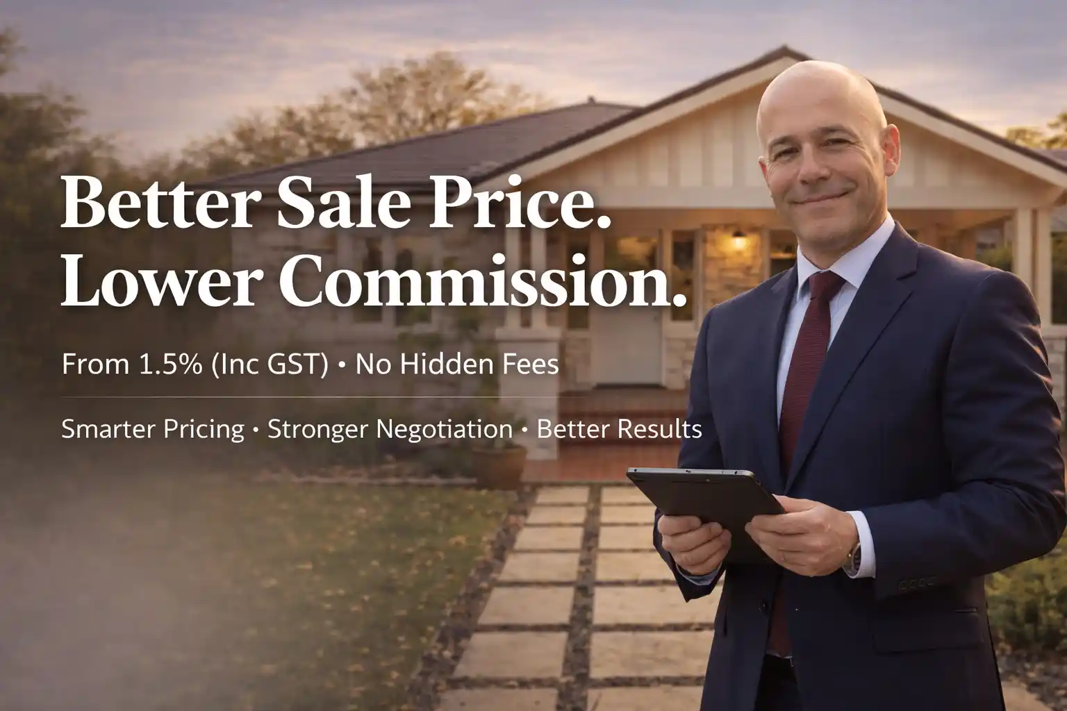 Save thousands selling your home with low commission