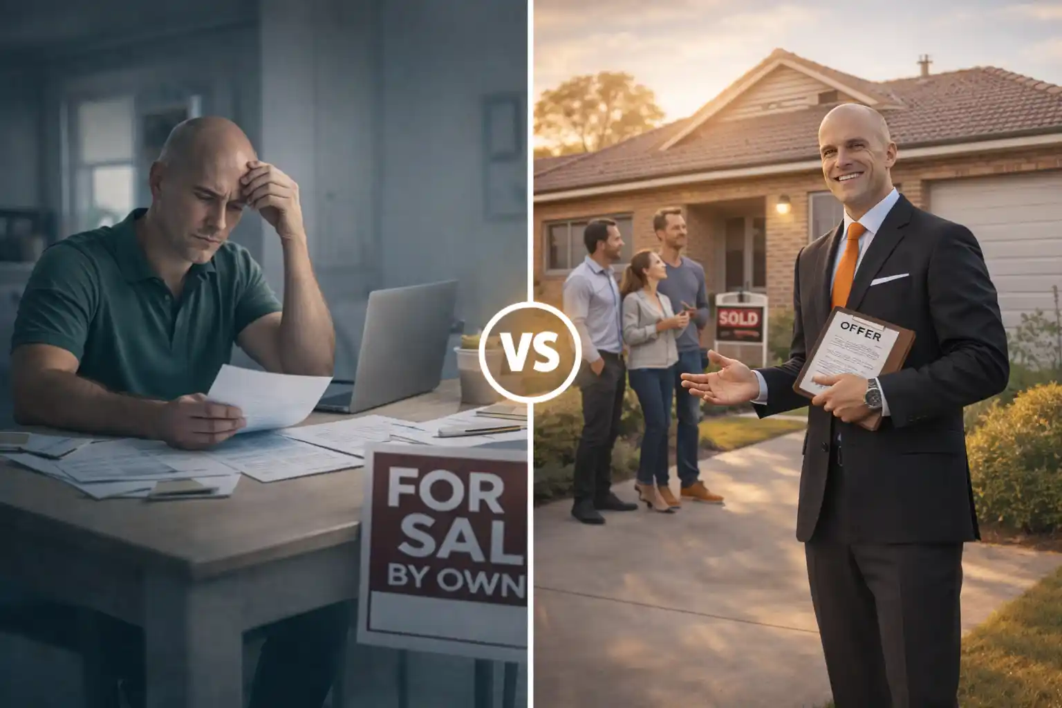 Sell your home yourself versus using a professional agent