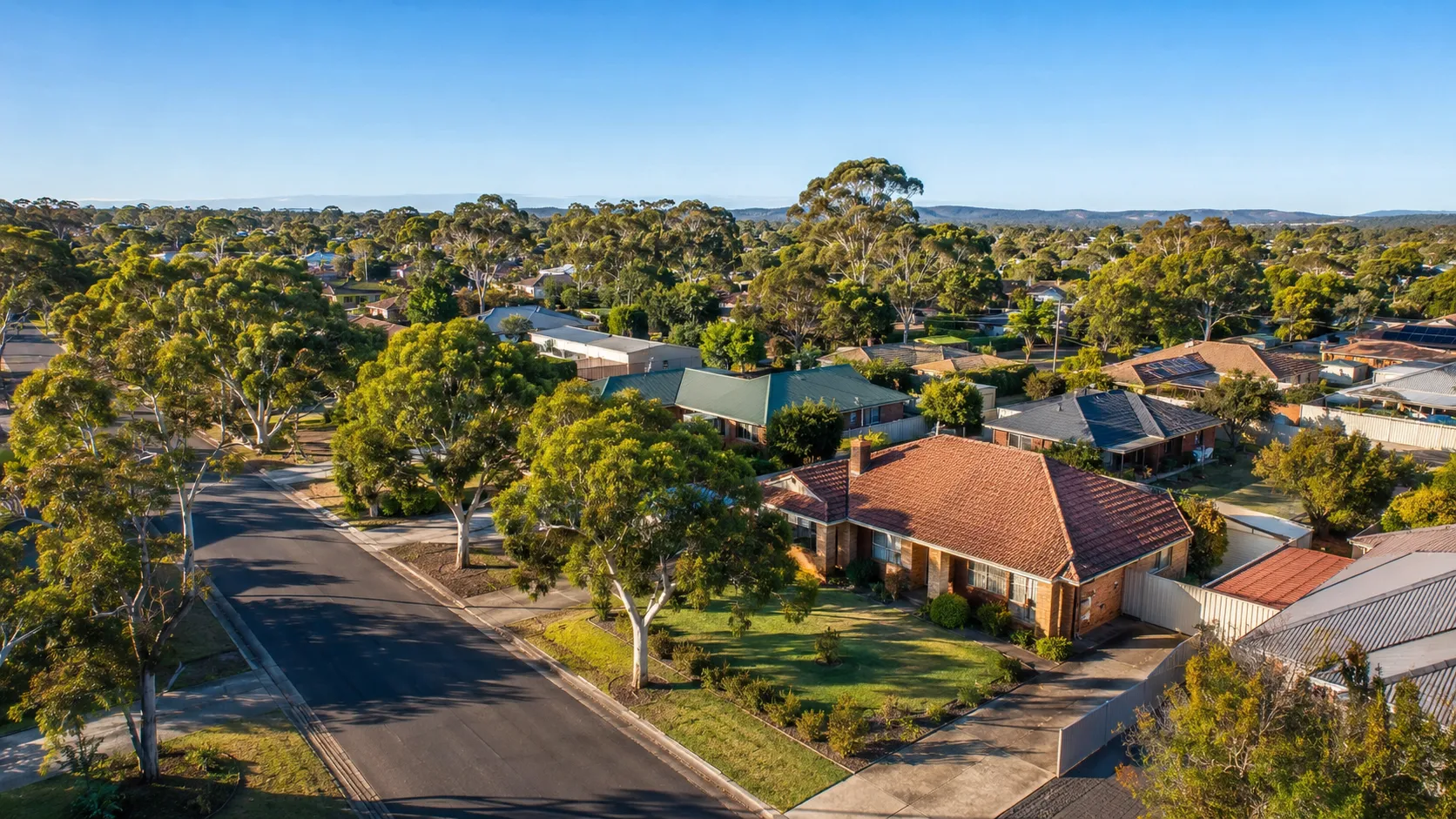 Gawler East residential street with established homes — 2026 Federal Budget property market update