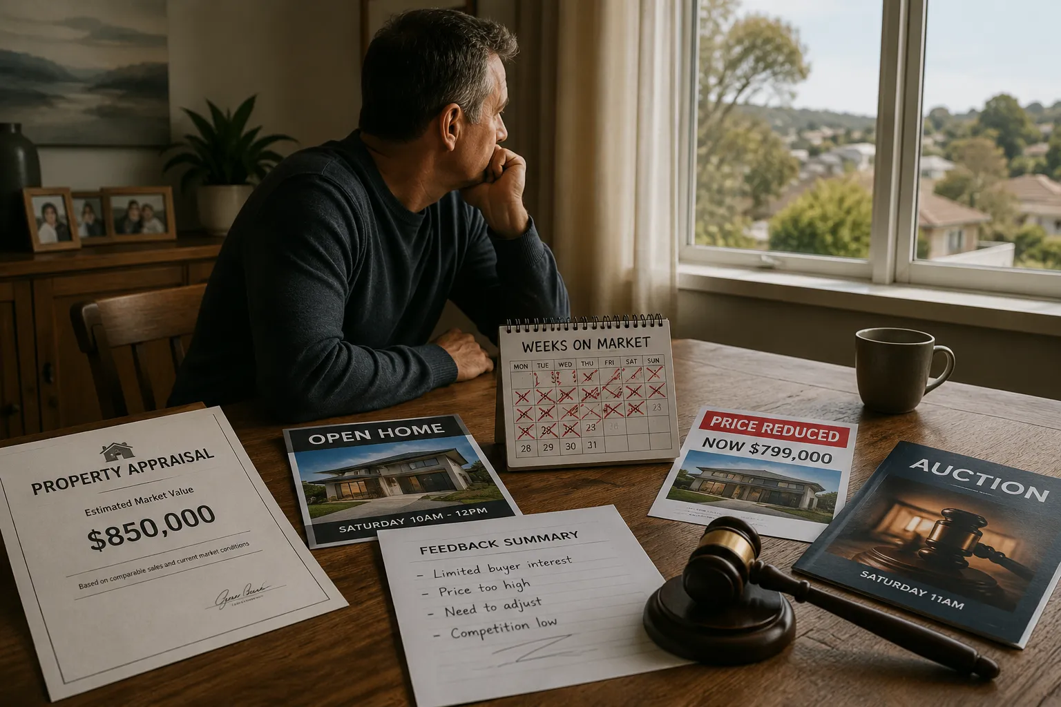 Auctions as a Market Reset — how auctions are sometimes used after a stalled campaign to confirm market resistance
