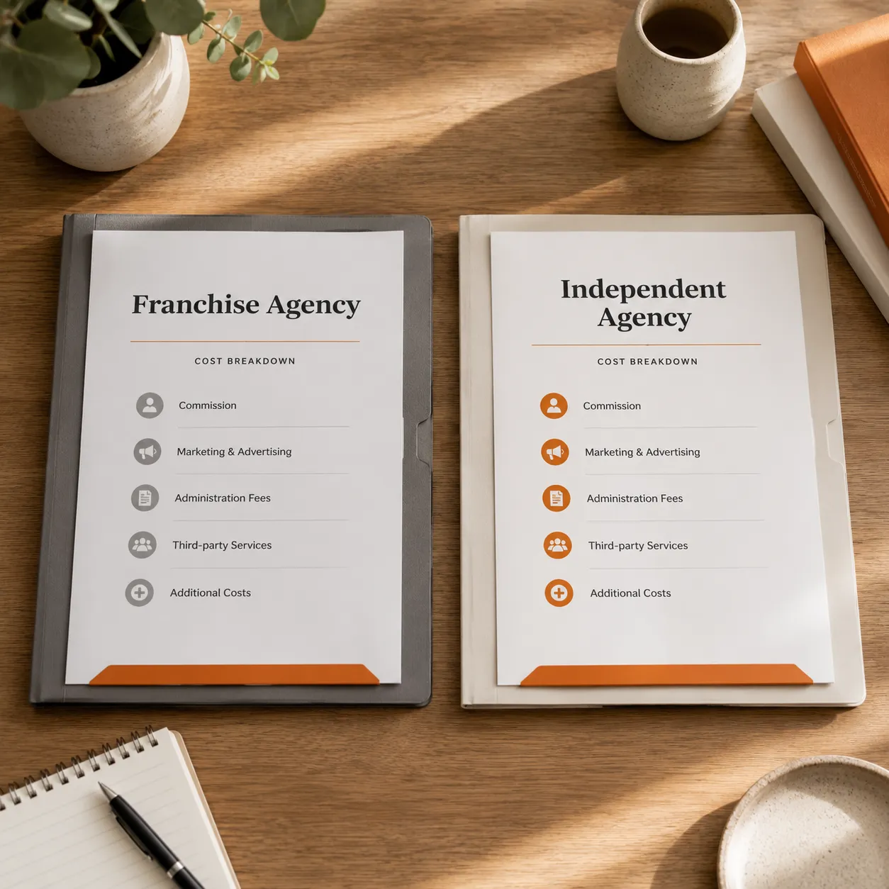 Cost comparison between franchise and independent real estate agency for Gawler property sale