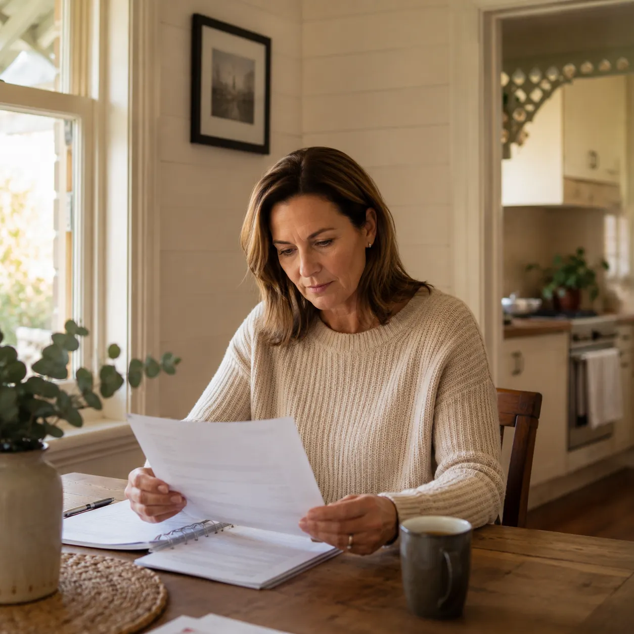 Vendor reviewing real estate commission costs before selling their Gawler home