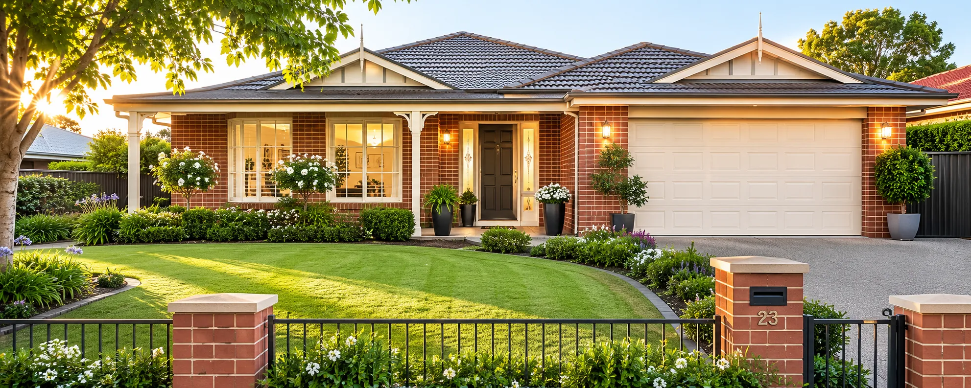 Well-prepared Australian house exterior — kerb appeal before going to market
