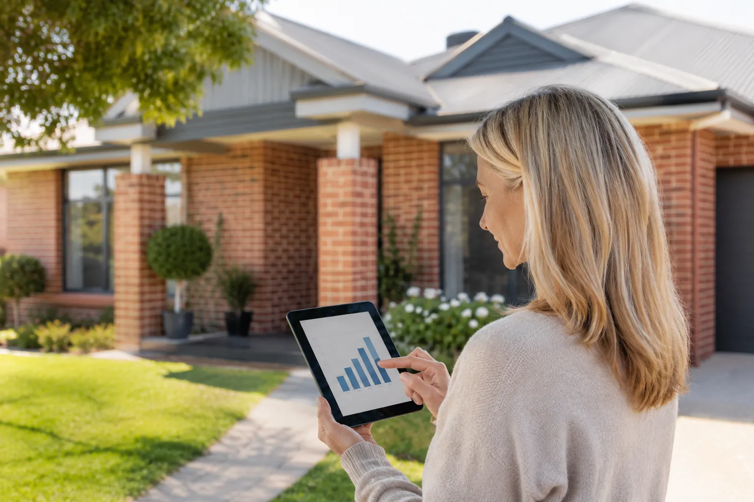Homeowner reviewing their Gawler property's value