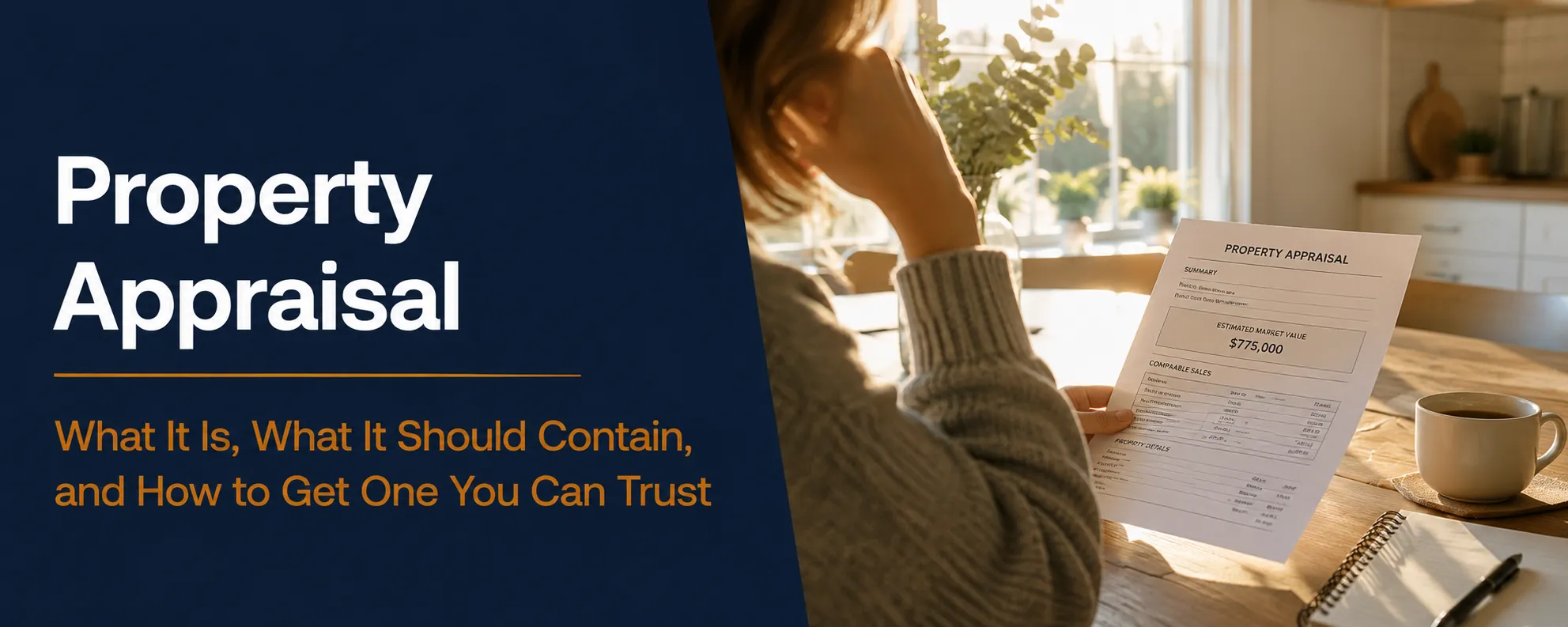 Property appraisal — what it is, what it should contain, and how to get one you can trust