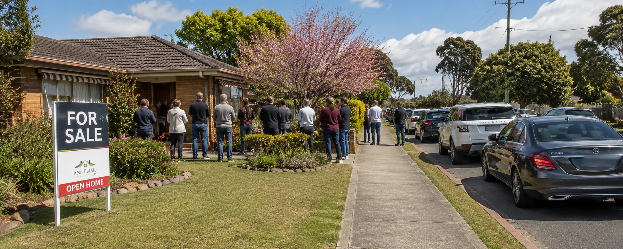 Busy spring open home inspection — more buyers but also more competing listings